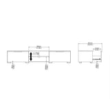 Wooden TV Stand With 2 Drawers And 2 Shelves - Match