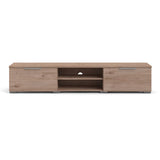 Wooden TV Stand With 2 Drawers And 2 Shelves - Match