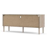Wooden TV Stand With 2 Sliding Doors in Jackson Hickory Oak - Rome
