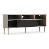Wooden TV Stand With 2 Sliding Doors in Jackson Hickory Oak - Rome