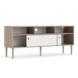 Wooden TV Stand With 2 Sliding Doors in Jackson Hickory Oak - Rome