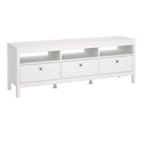 Wooden TV Stand With 3 Drawers - Madrid