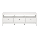Wooden TV Stand With 3 Drawers - Madrid