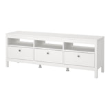 Wooden TV Stand With 3 Drawers - Madrid