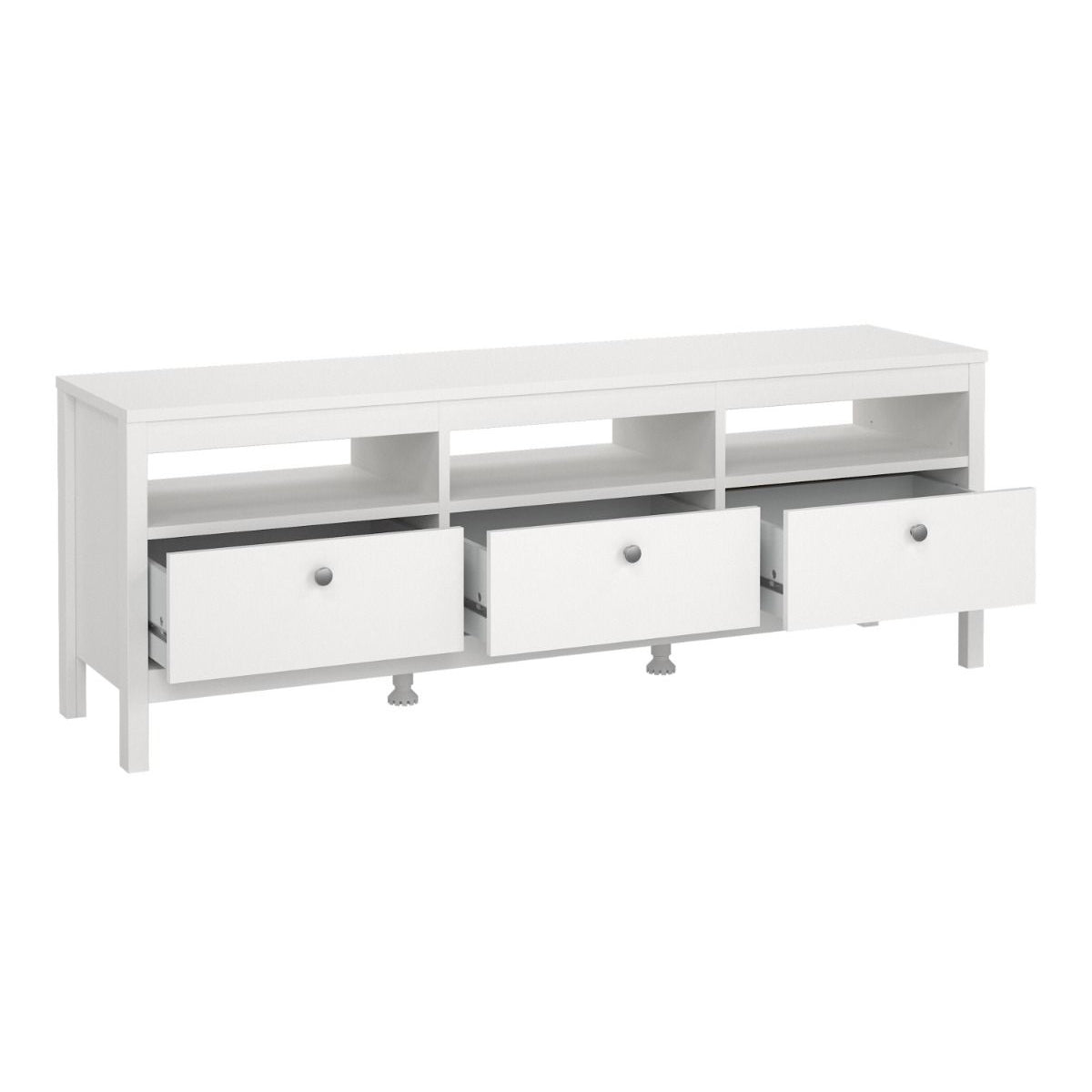 Wooden TV Stand With 3 Drawers - Madrid