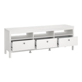 Wooden TV Stand With 3 Drawers - Madrid
