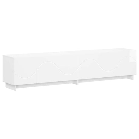 Wooden TV Stand 40cm High x 180cm Wide With 6 Doors - Vantage Home