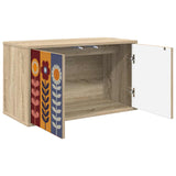 Wooden TV Stand 69cm Wide Wall Hung With 2 Doors - Essen