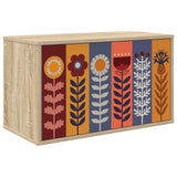 Wooden TV Stand 69cm Wide Wall Hung With 2 Doors - Essen