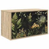 Wooden TV Stand 69cm Wide Wall Hung With 2 Doors - Rhenen
