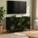 Wooden TV Stand 69cm Wide With 2 Doors And Raised Feet - Elburg