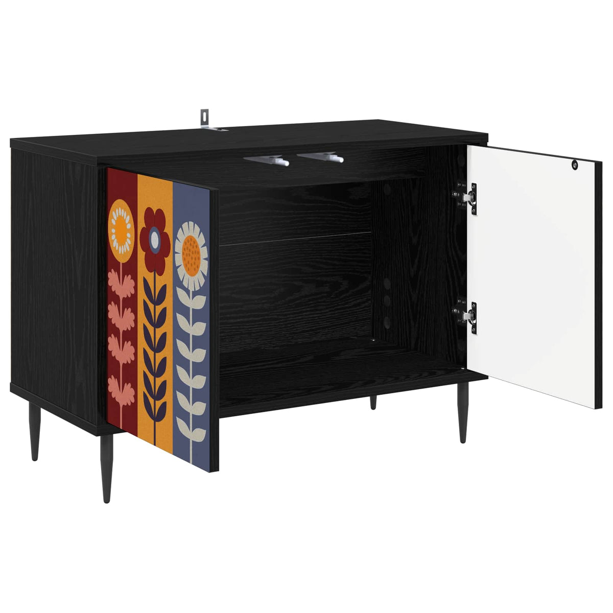 Wooden TV Stand 69cm Wide With 2 Doors And Raised Feet - Essen