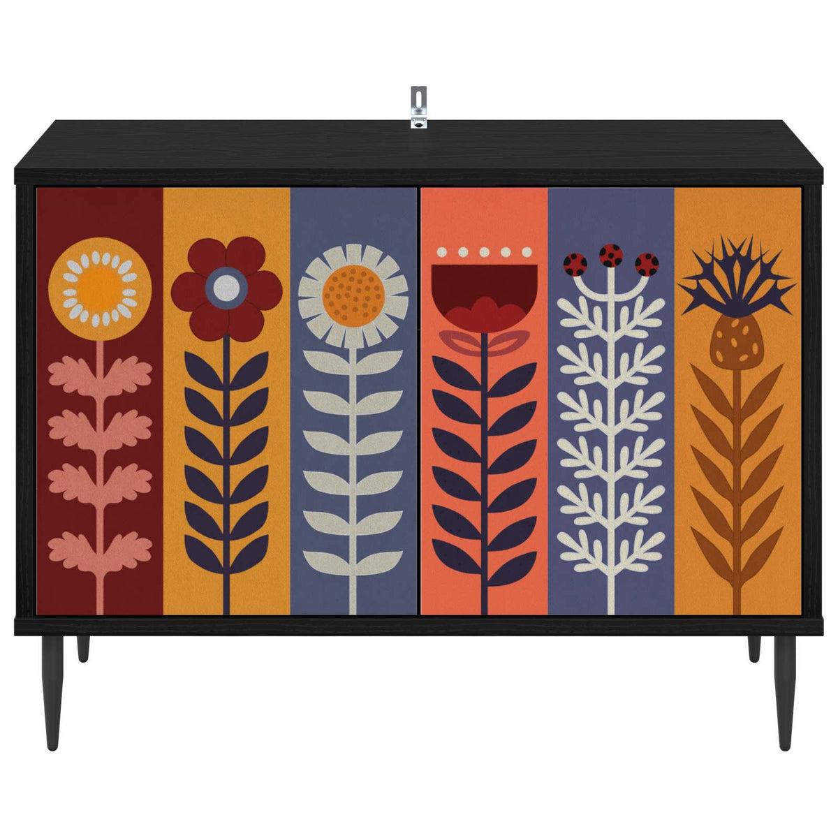 Wooden TV Stand 69cm Wide With 2 Doors And Raised Feet - Essen