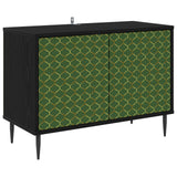 Wooden TV Stand 69cm Wide With 2 Doors And Raised Feet - Geleen