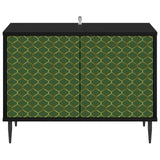 Wooden TV Stand 69cm Wide With 2 Doors And Raised Feet - Geleen