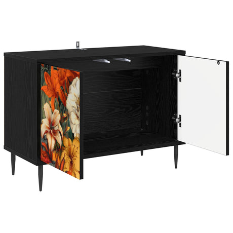 Wooden TV Stand 69cm Wide With 2 Doors And Raised Feet - Gennep