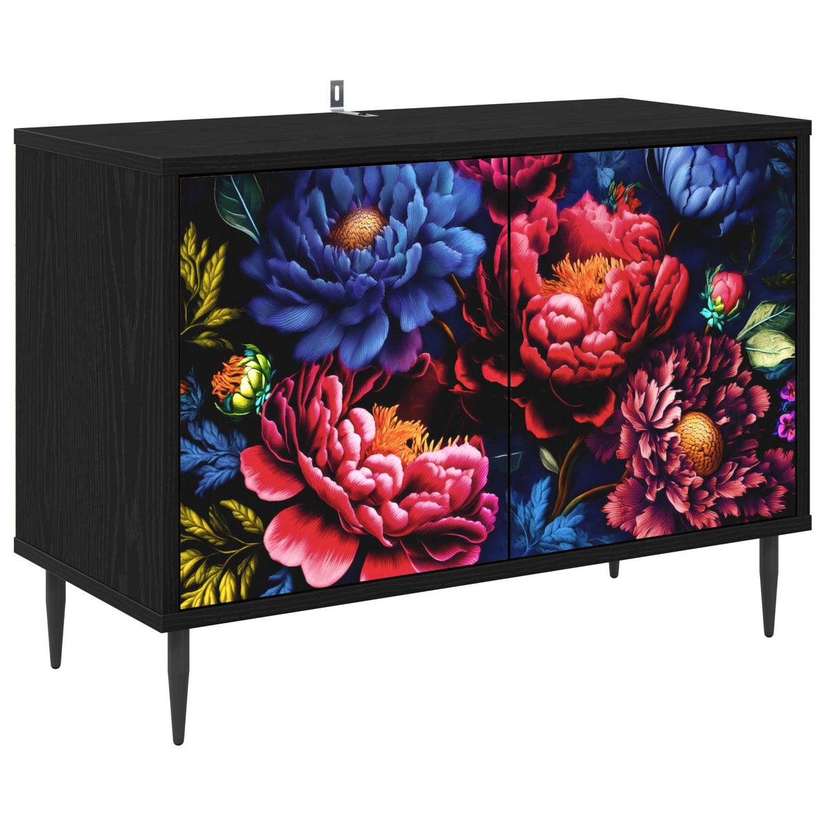 Wooden TV Stand 69cm Wide With 2 Doors And Raised Feet - Kiel