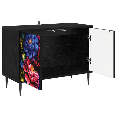 Wooden TV Stand 69cm Wide With 2 Doors And Raised Feet - Kiel
