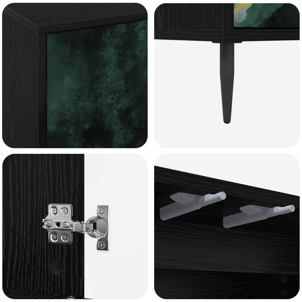 Wooden TV Stand 69cm Wide With 2 Doors And Raised Feet - Wijhe
