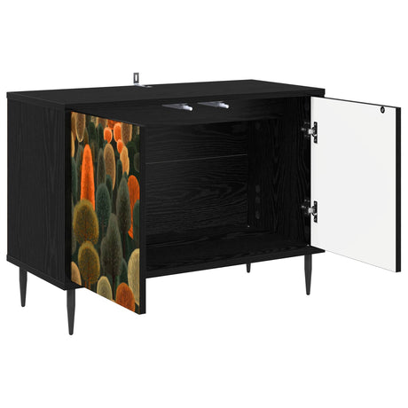 Wooden TV Stand 69cm Wide With 2 Doors And Raised Feet - Zaandam