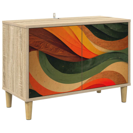 Wooden TV Stand 69cm Wide With 2 Doors - Bonn