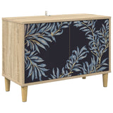 Wooden TV Stand 69cm Wide With 2 Doors - Dokkum