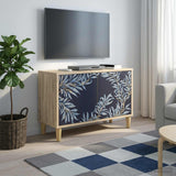 Wooden TV Stand 69cm Wide With 2 Doors - Dokkum