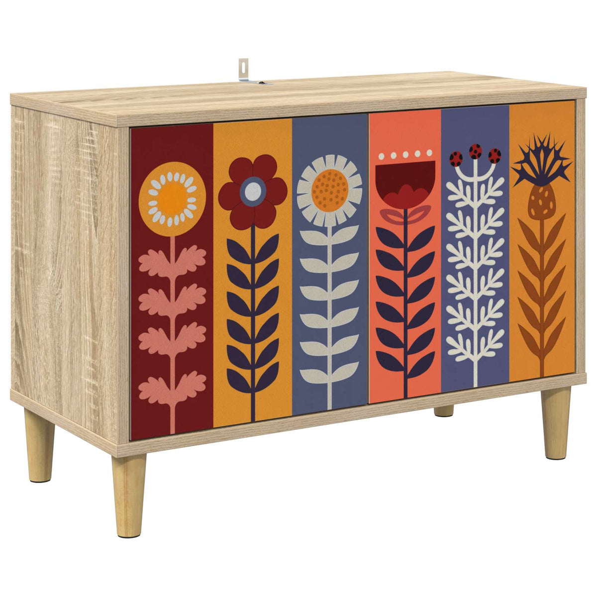 Wooden TV Stand 69cm Wide With 2 Doors - Essen