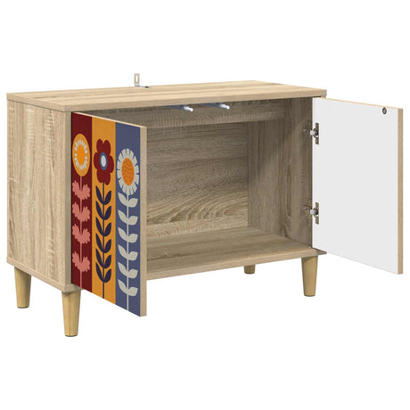 Wooden TV Stand 69cm Wide With 2 Doors - Essen