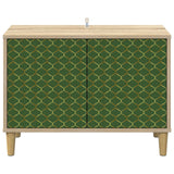 Wooden TV Stand 69cm Wide With 2 Doors - Geleen
