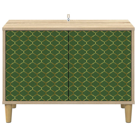 Wooden TV Stand 69cm Wide With 2 Doors - Geleen