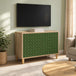 Wooden TV Stand 69cm Wide With 2 Doors - Geleen
