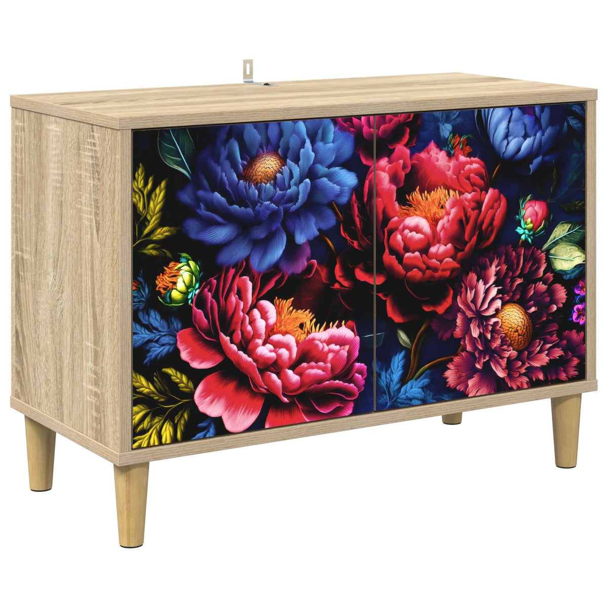 Wooden TV Stand 69cm Wide With 2 Doors - Kiel