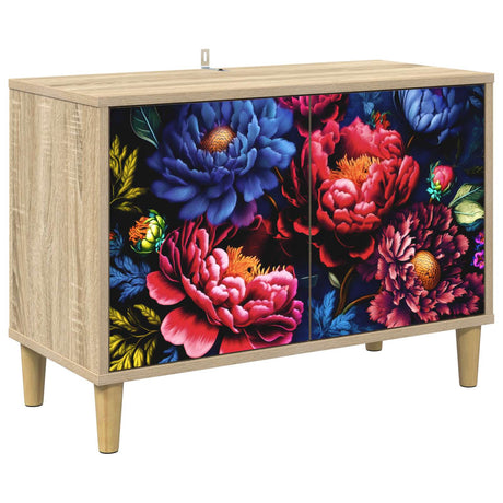 Wooden TV Stand 69cm Wide With 2 Doors - Kiel