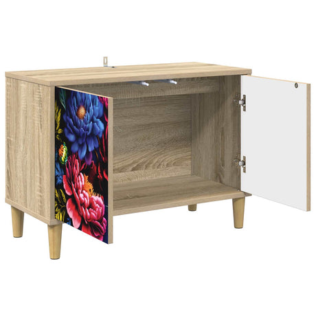 Wooden TV Stand 69cm Wide With 2 Doors - Kiel