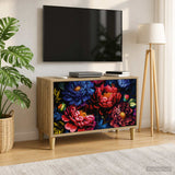 Wooden TV Stand 69cm Wide With 2 Doors - Kiel