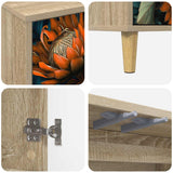 Wooden TV Stand 69cm Wide With 2 Doors - Lochem