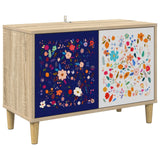Wooden TV Stand 69cm Wide With 2 Doors - Mainz