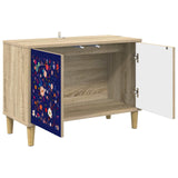 Wooden TV Stand 69cm Wide With 2 Doors - Mainz