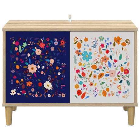 Wooden TV Stand 69cm Wide With 2 Doors - Mainz