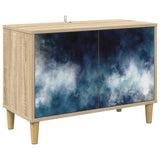 Wooden TV Stand 69cm Wide With 2 Doors - Raalte
