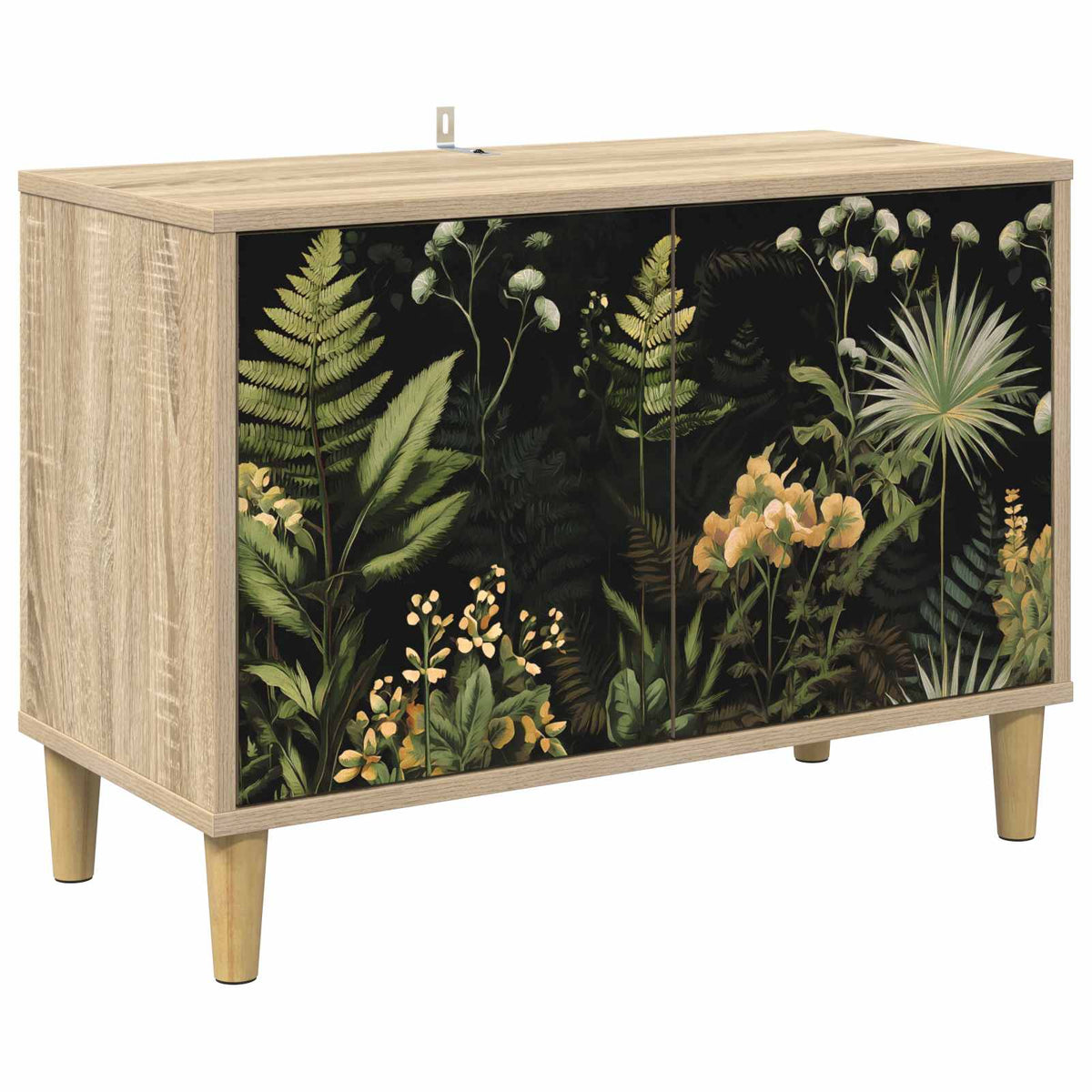 Wooden TV Stand 69cm Wide With 2 Doors - Rhenen