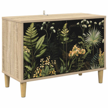 Wooden TV Stand 69cm Wide With 2 Doors - Rhenen