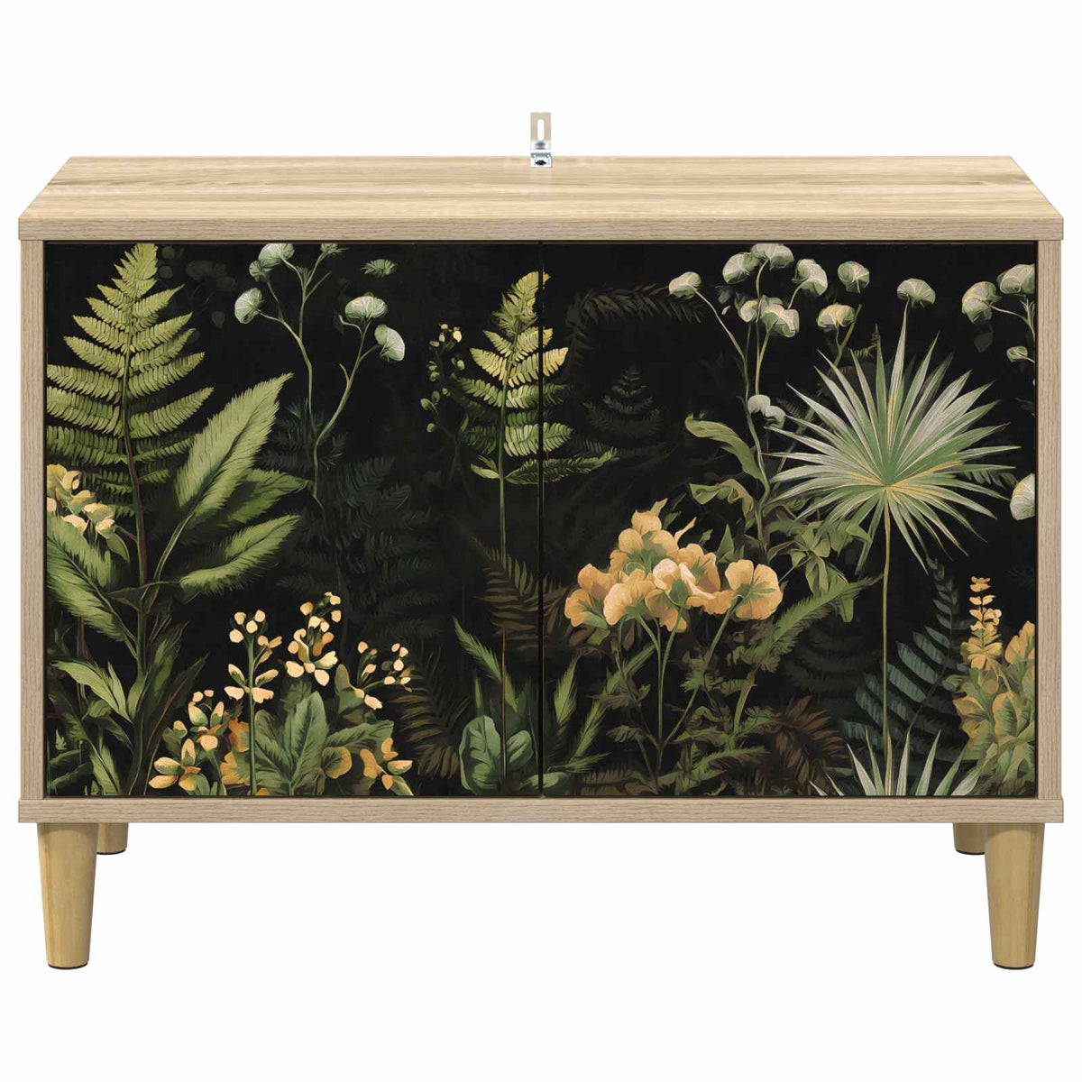 Wooden TV Stand 69cm Wide With 2 Doors - Rhenen