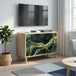 Wooden TV Stand 69cm Wide With 2 Doors - Wijhe