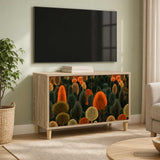 Wooden TV Stand 69cm Wide With 2 Doors - Zaandam