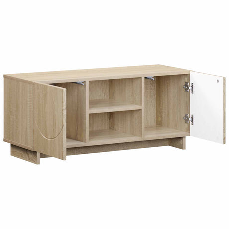 Wooden TV Stand 90cm Wide With 2 Doors And 1 Shelf - Vantage Home