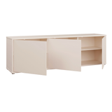 Wooden TV Stand Large With 3 Push-to-Open Doors - Alice Springs
