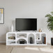 Wooden TV Stand Large in Geometric Design - Geo