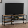 Wooden TV Stand Open With 3 Wooden Shelves - Seaford